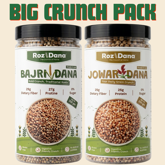 Big Crunch Pack – Bajri Dana + Jowar Dana | 250g × 2 Jars