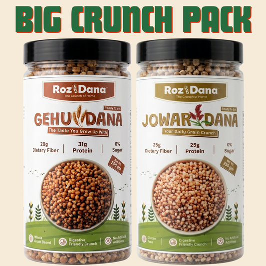 Big Crunch Pack – Gehu Dana + Jowar Dana | 250g × 2 Jars