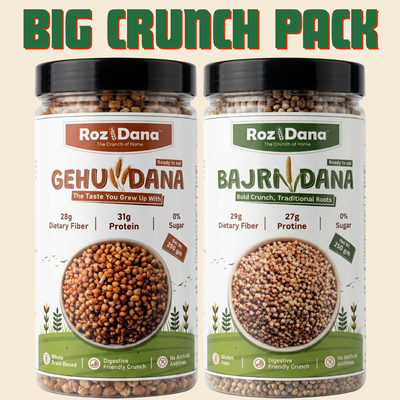 Big Crunch Pack – Gehu Dana + Bajri Dana | 250g × 2 Jars