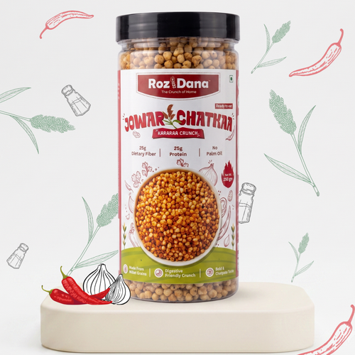 Jowar Chatkaa – Karara Crunch | Light & Crunchy Spicy Jowar Snack | 250g