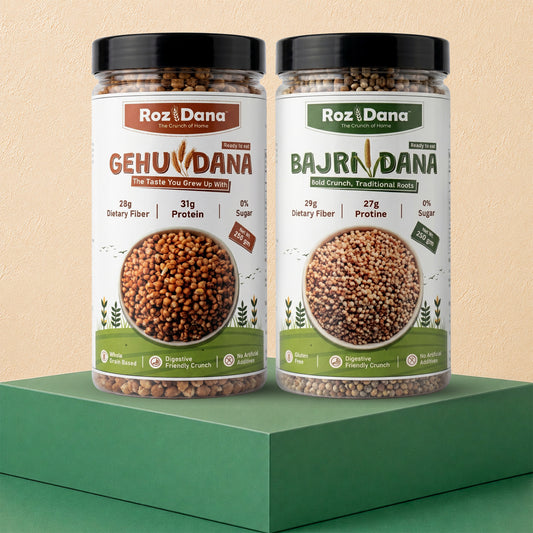 Big Crunch Pack – Gehu Dana + Bajri Dana | 250g × 2 Jars