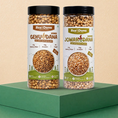 RozDana Power Crunch Pack – Gehu + Jowar (150g × 2 Jars)