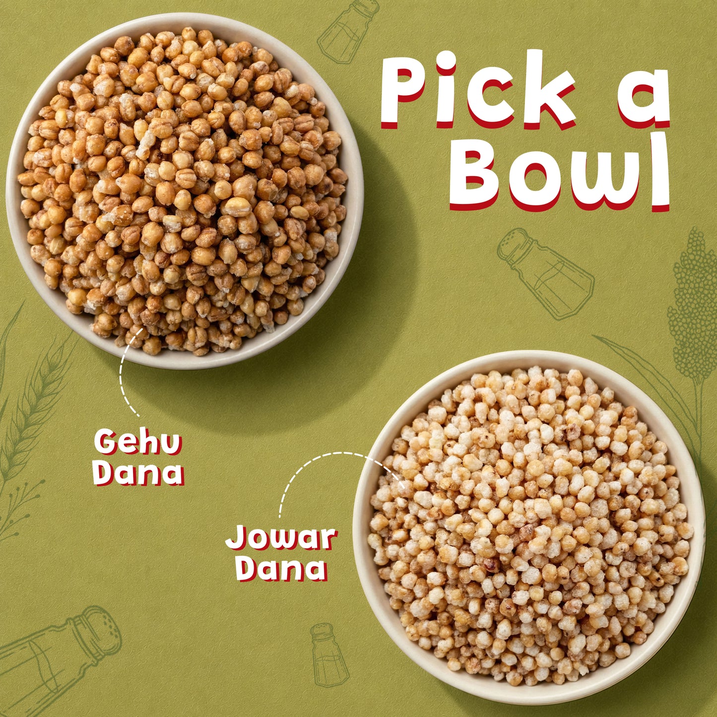 RozDana Power Crunch Pack – Gehu + Jowar (150g × 2 Jars)