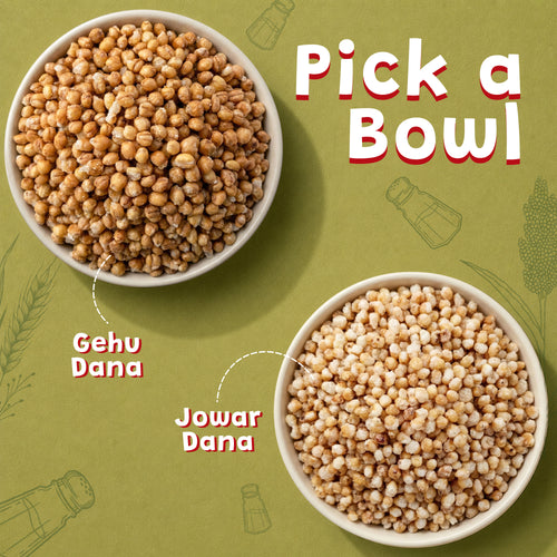 Big Crunch Pack – Gehu Dana + Jowar Dana | 250g × 2 Jars